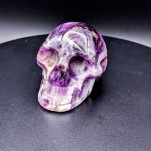 Dog Tooth Amethyst Skull Chevron Purple Crystal Carving Multifarious